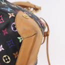 LOUIS VUITTON Monogram Multicolor Ursula Tote Bag Black M40124 LV Auth ka5202V-13