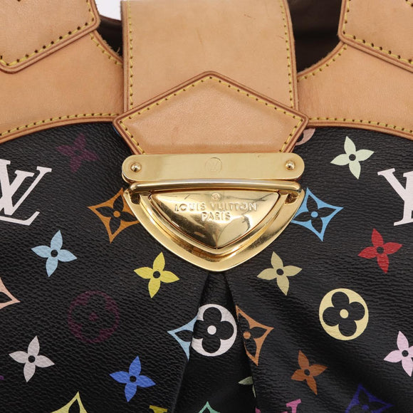 LOUIS VUITTON Monogram Multicolor Ursula Tote Bag Black M40124 LV Auth ka5202V