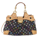LOUIS VUITTON Monogram Multicolor Ursula Tote Bag Black M40124 LV Auth ka5202V-2