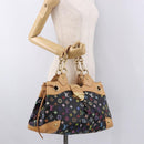 LOUIS VUITTON Monogram Multicolor Ursula Tote Bag Black M40124 LV Auth ka5202V-26