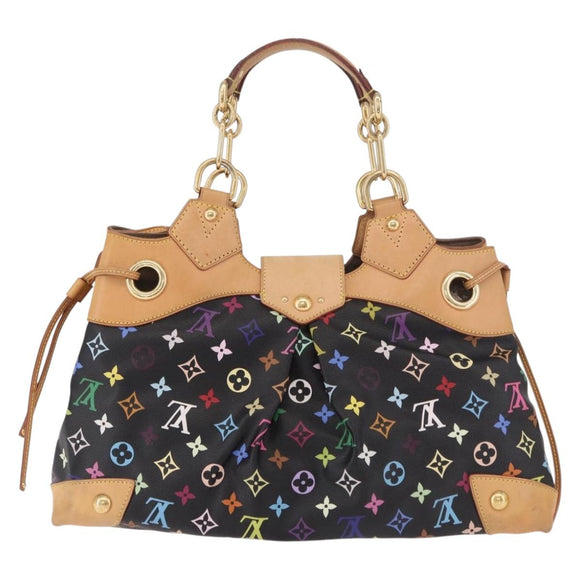 LOUIS VUITTON Monogram Multicolor Ursula Tote Bag Black M40124 LV Auth ka5202V