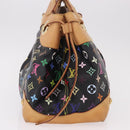 LOUIS VUITTON Monogram Multicolor Ursula Tote Bag Black M40124 LV Auth ka5202V-5