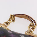 LOUIS VUITTON Monogram Multicolor Ursula Tote Bag Black M40124 LV Auth ka5202V-8