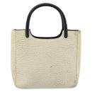 PRADA Hand Bag Harako Leather Beige Auth ka5203-3