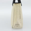 PRADA Hand Bag Harako Leather Beige Auth ka5203-4