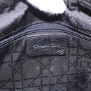 Christian Dior Canage Hand Bag Canvas 2way Green Silver Auth ka5205-21