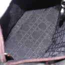 Christian Dior Canage Hand Bag Canvas 2way Green Silver Auth ka5205-11