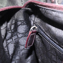 Christian Dior Canage Hand Bag Canvas 2way Green Silver Auth ka5205-24