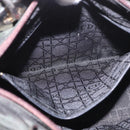 Christian Dior Canage Hand Bag Canvas 2way Green Silver Auth ka5205-25