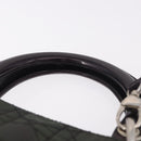 Christian Dior Canage Hand Bag Canvas 2way Green Silver Auth ka5205-14