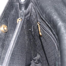 GUCCI Bamboo Hand Bag Suede 2way Black Gold 002 2855 Auth ka5206-20