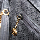 GUCCI Bamboo Hand Bag Suede 2way Black Gold 002 2855 Auth ka5206-21