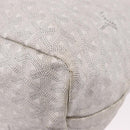 GOYARD Herringbone Saint Louis PM Tote Bag PVC White Auth ka5207-13
