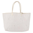 GOYARD Herringbone Saint Louis PM Tote Bag PVC White Auth ka5207-2