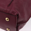 LOUIS VUITTON Monogram Empreinte Metis Shoulder Bag Wine Red M40813 Auth ka5209V-13