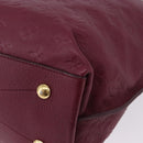 LOUIS VUITTON Monogram Empreinte Metis Shoulder Bag Wine Red M40813 Auth ka5209V-15