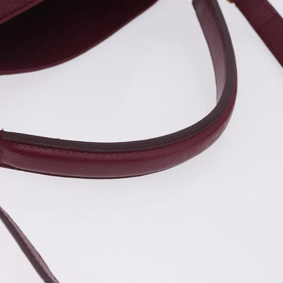 LOUIS VUITTON Monogram Empreinte Metis Shoulder Bag Wine Red M40813 Auth ka5209V