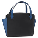 LOUIS VUITTON Epi Bicolor Varenne Hand Bag Black Blue M52385 LV Auth ka521-1