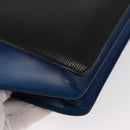LOUIS VUITTON Epi Bicolor Varenne Hand Bag Black Blue M52385 LV Auth ka521-17