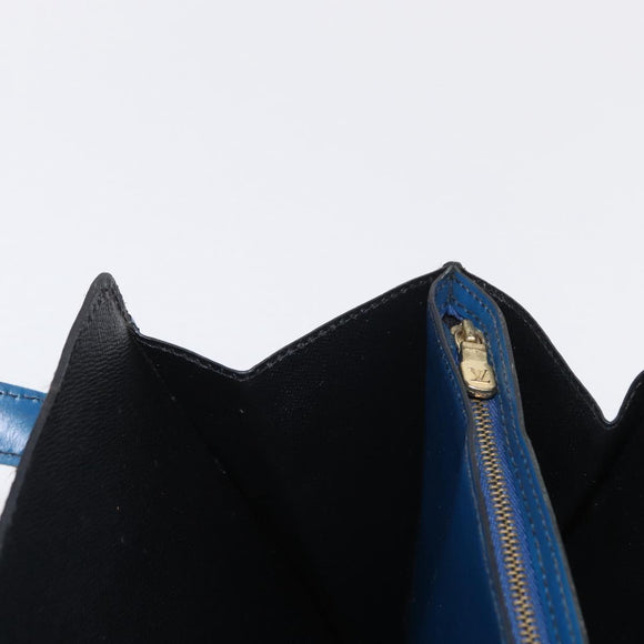 LOUIS VUITTON Epi Bicolor Varenne Hand Bag Black Blue M52385 LV Auth ka521