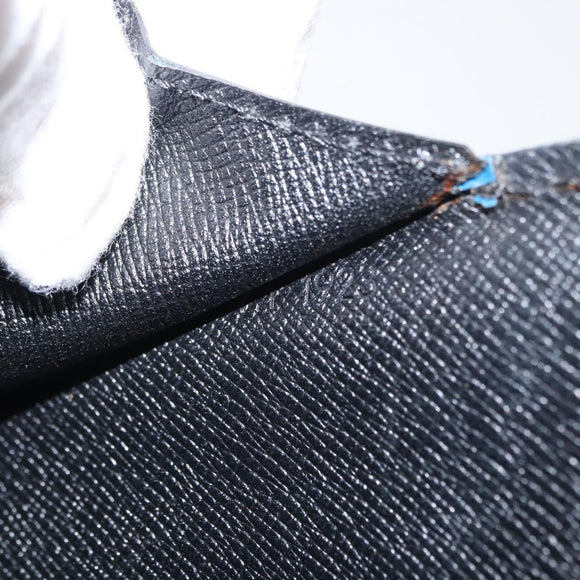 LOUIS VUITTON Epi Bicolor Varenne Hand Bag Black Blue M52385 LV Auth ka521