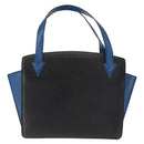 LOUIS VUITTON Epi Bicolor Varenne Hand Bag Black Blue M52385 LV Auth ka521-2