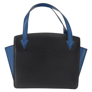 LOUIS VUITTON Epi Bicolor Varenne Hand Bag Black Blue M52385 LV Auth ka521 - 0