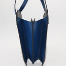 LOUIS VUITTON Epi Bicolor Varenne Hand Bag Black Blue M52385 LV Auth ka521-3