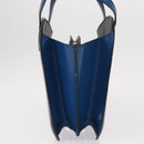 LOUIS VUITTON Epi Bicolor Varenne Hand Bag Black Blue M52385 LV Auth ka521-4