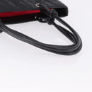 CHANEL Matelasse Cambon Line COCO Mark Tote Bag Leather Black CC Auth ka5210V-7