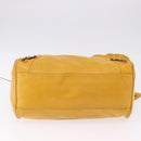 BALENCIAGA Classic Vero Hand Bag Leather 2way Yellow 235216 Auth ka5212A-12