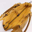 BALENCIAGA Classic Vero Hand Bag Leather 2way Yellow 235216 Auth ka5212A-6