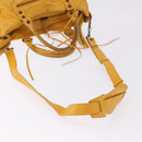 BALENCIAGA Classic Vero Hand Bag Leather 2way Yellow 235216 Auth ka5212A-9