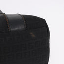 FENDI Zucchino Canvas Tote Bag Black Gold Auth ka5213-10