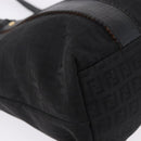 FENDI Zucchino Canvas Tote Bag Black Gold Auth ka5213-11