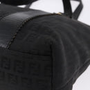 FENDI Zucchino Canvas Tote Bag Black Gold Auth ka5213-14