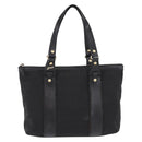 FENDI Zucchino Canvas Tote Bag Black Gold Auth ka5213-2