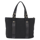 FENDI Zucchino Canvas Tote Bag Black Gold Auth ka5213-3