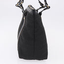 FENDI Zucchino Canvas Tote Bag Black Gold Auth ka5213-4