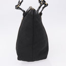 FENDI Zucchino Canvas Tote Bag Black Gold Auth ka5213-5