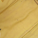 PRADA Kanapa PM Hand Bag Canvas Yellow Gold Auth ka5214-10