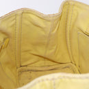 PRADA Kanapa PM Hand Bag Canvas Yellow Gold Auth ka5214-19