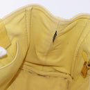 PRADA Kanapa PM Hand Bag Canvas Yellow Gold Auth ka5214-20
