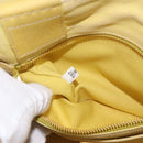 PRADA Kanapa PM Hand Bag Canvas Yellow Gold Auth ka5214-11