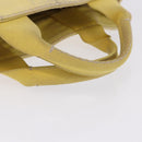 PRADA Kanapa PM Hand Bag Canvas Yellow Gold Auth ka5214-7