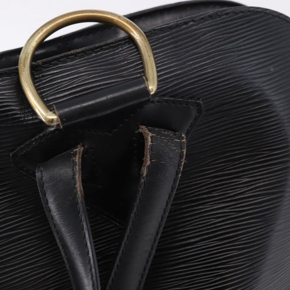 LOUIS VUITTON Epi Gobelins Backpack Black M52292 LV Auth ka5215
