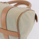 Christian Dior Hand Bag Canvas Beige Silver Auth ka5216A-16