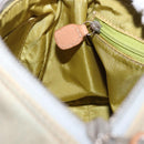 Christian Dior Hand Bag Canvas Beige Silver Auth ka5216A-20