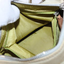 Christian Dior Hand Bag Canvas Beige Silver Auth ka5216A-22
