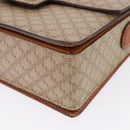 CELINE Macadam Canvas Shoulder Bag PVC Beige Gold Auth ka5222-11